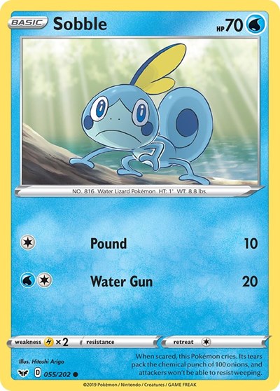 Sobble (055) (SWSH01: Sword & Shield Base Set) Near Mint