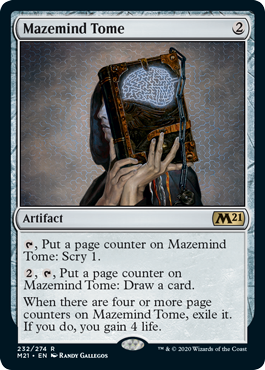 Mazemind Tome (Magic 2021 Core Set) Light Play