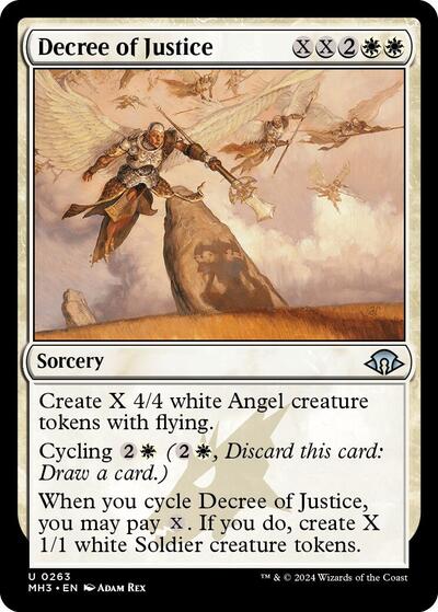 Decree of Justice (Modern Horizons 3) Light Play Foil