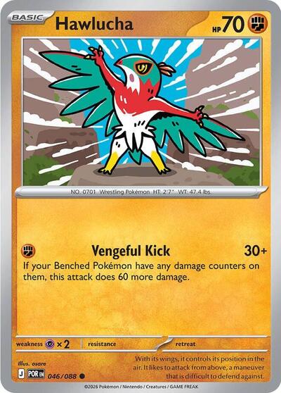 Hawlucha (ME03: Perfect Order) Near Mint Reverse Holofoil