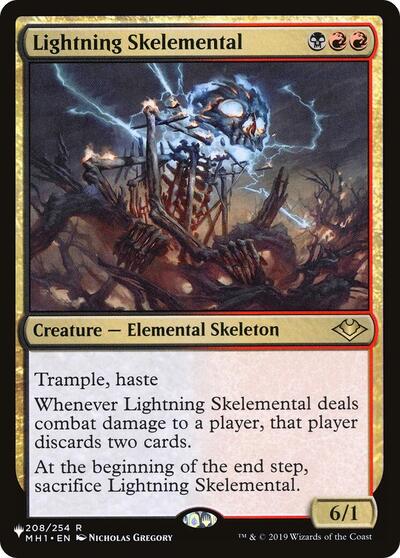 Lightning Skelemental (The List) Near Mint