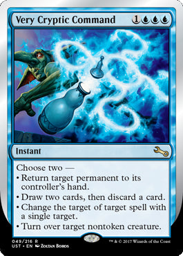 Very Cryptic Command (D) (Return target permanent) (Unstable) Light Play
