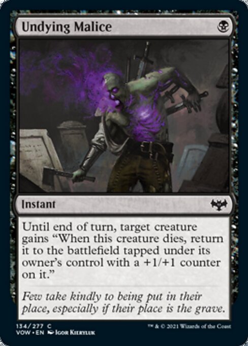 Undying Malice (Innistrad: Crimson Vow) Light Play Foil