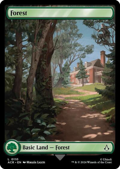 Forest (0110) (Universes Beyond: Assassin's Creed) Light Play Foil