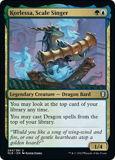 Korlessa, Scale Singer (Commander Legends: Battle for Baldur's Gate) Near Mint