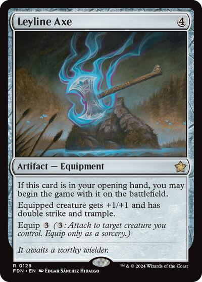 Leyline Axe (Foundations) Light Play