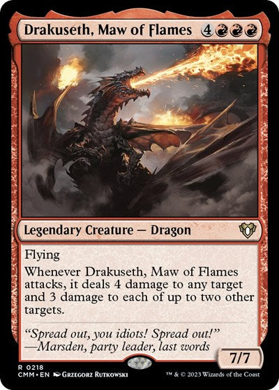 Drakuseth, Maw of Flames (Commander Masters) Near Mint