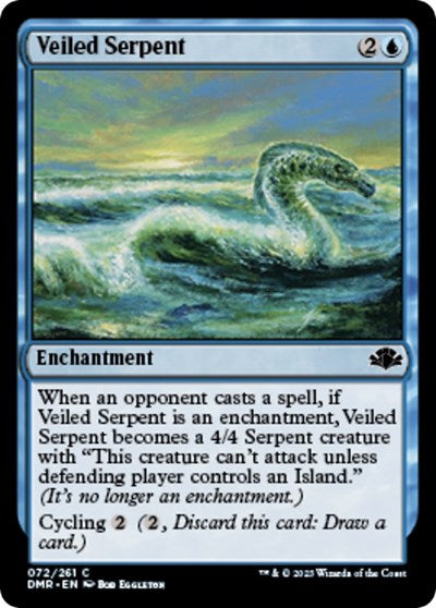 Veiled Serpent (Dominaria Remastered) Light Play Foil