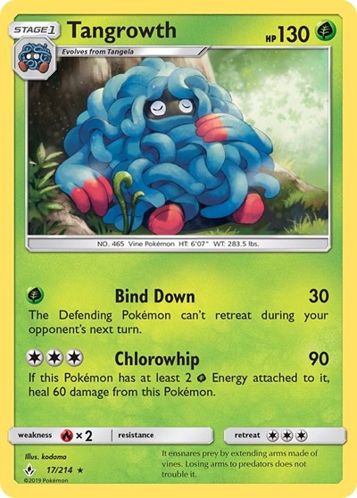 Tangrowth (SM - Unbroken Bonds) Near Mint Reverse Holofoil
