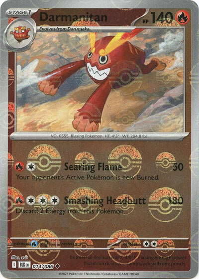 Darmanitan (Poke Ball Pattern) (SV: Black Bolt) Near Mint Holofoil