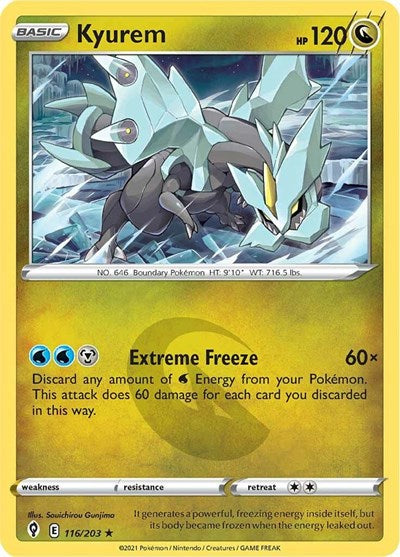 Kyurem (SWSH07: Evolving Skies) Near Mint Reverse Holofoil