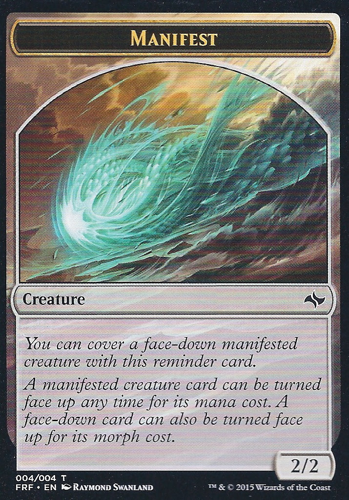 Manifest Token (Fate Reforged) Light Play