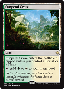 Sunpetal Grove (Ixalan) Light Play