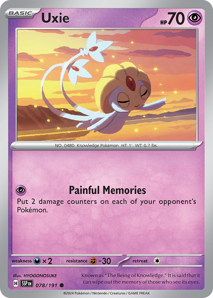 Uxie (SV08: Surging Sparks) Near Mint