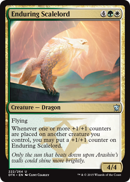 Enduring Scalelord (Dragons of Tarkir) Light Play Foil