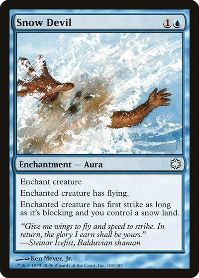 Snow Devil (Coldsnap Theme Deck Reprints) Light Play