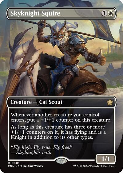 Skyknight Squire (Borderless) (Foundations) Near Mint