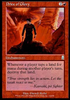 Price of Glory (Odyssey) Light Play