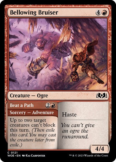 Bellowing Bruiser (Wilds of Eldraine) Light Play Foil