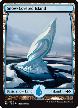 Snow-Covered Island (Modern Horizons) Light Play Foil