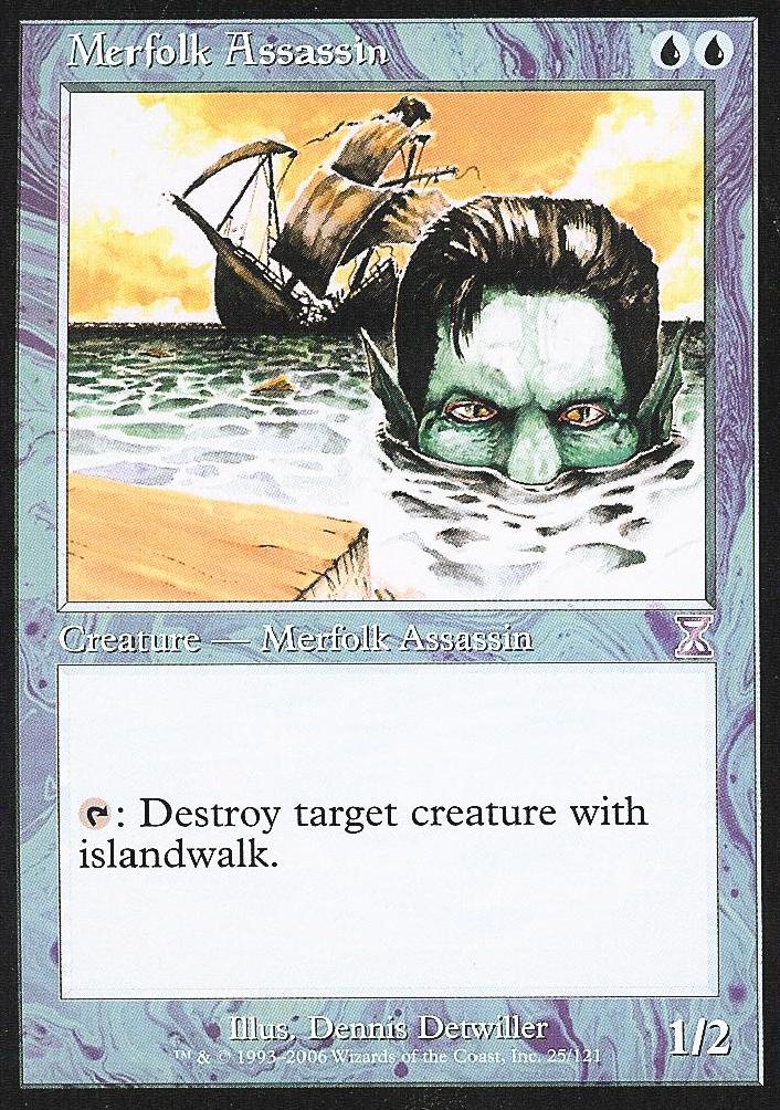 Merfolk Assassin (Time Spiral Time Shifted) Light Play