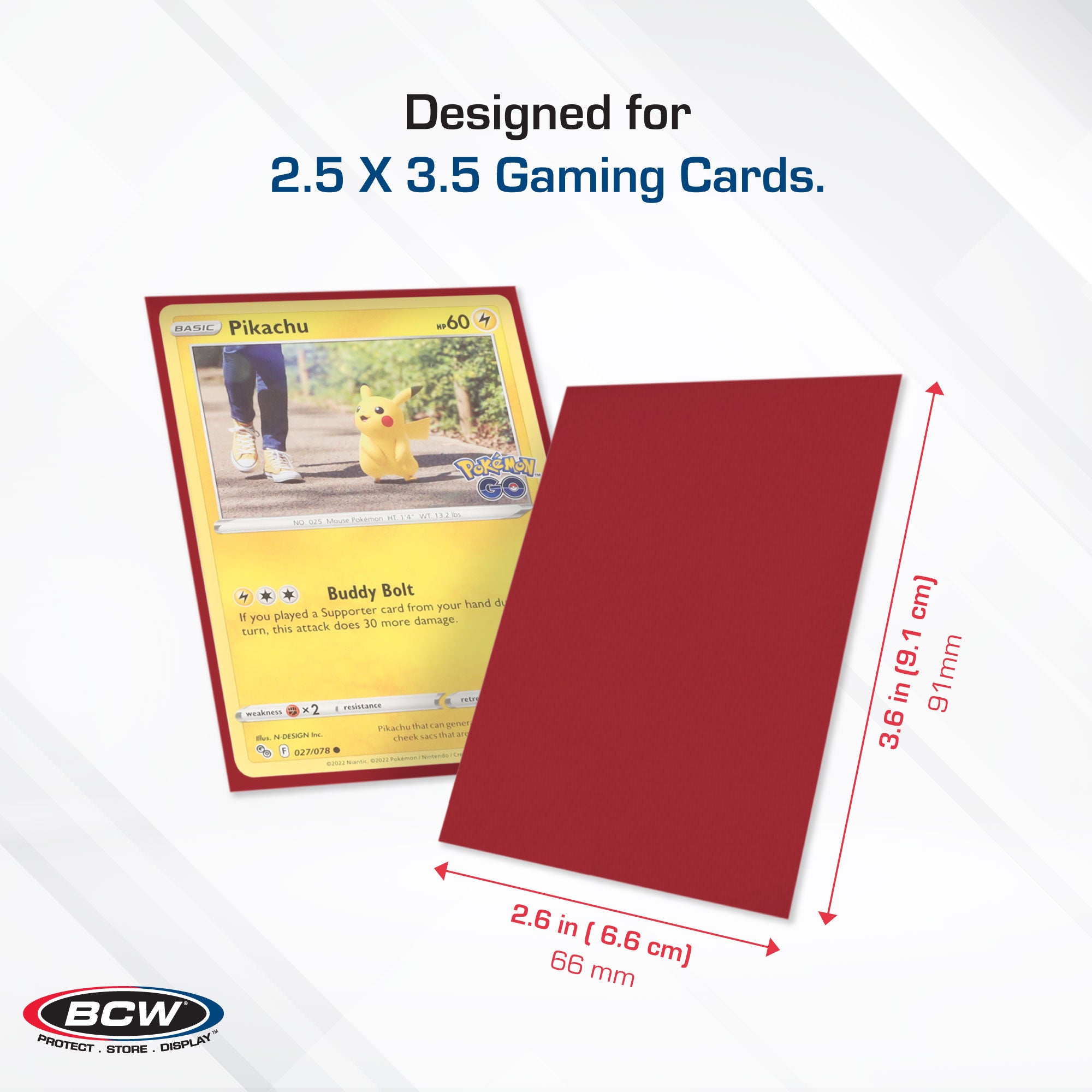 BCW Deck Guard - Double Matte - Red (50 ct)