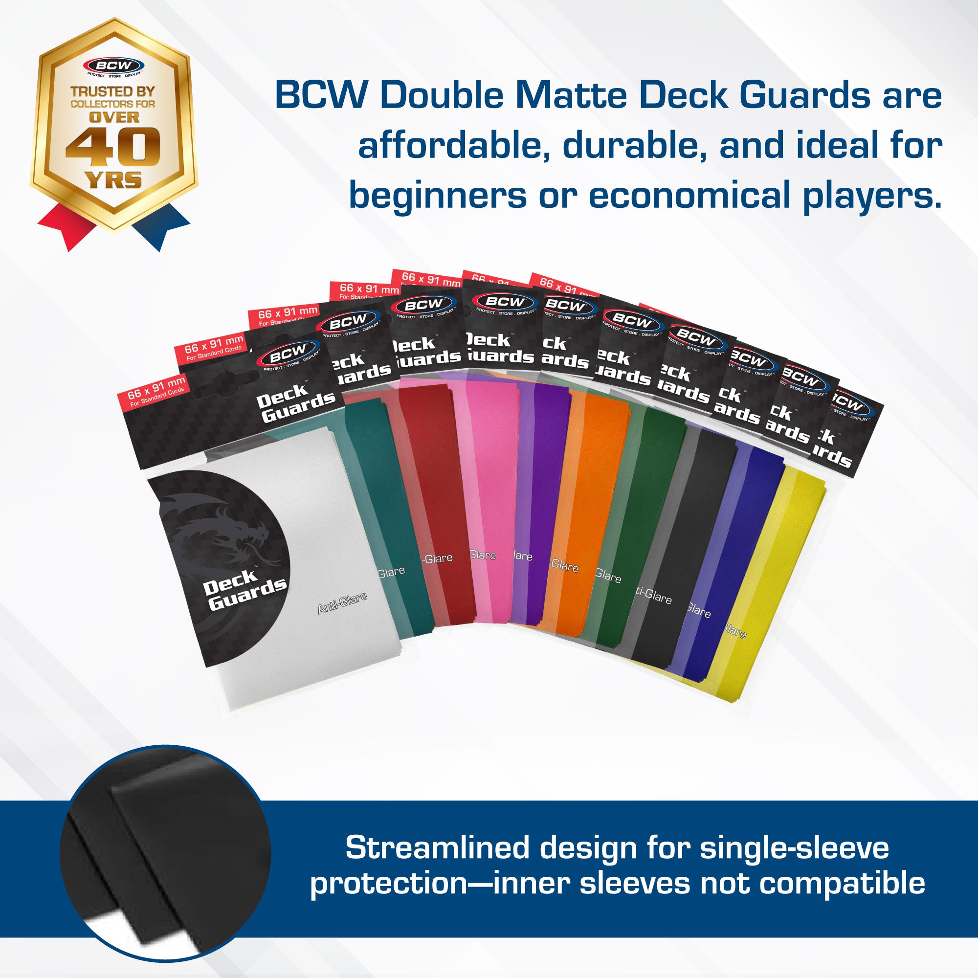 BCW Deck Guard - Double Matte - Green (50 ct)
