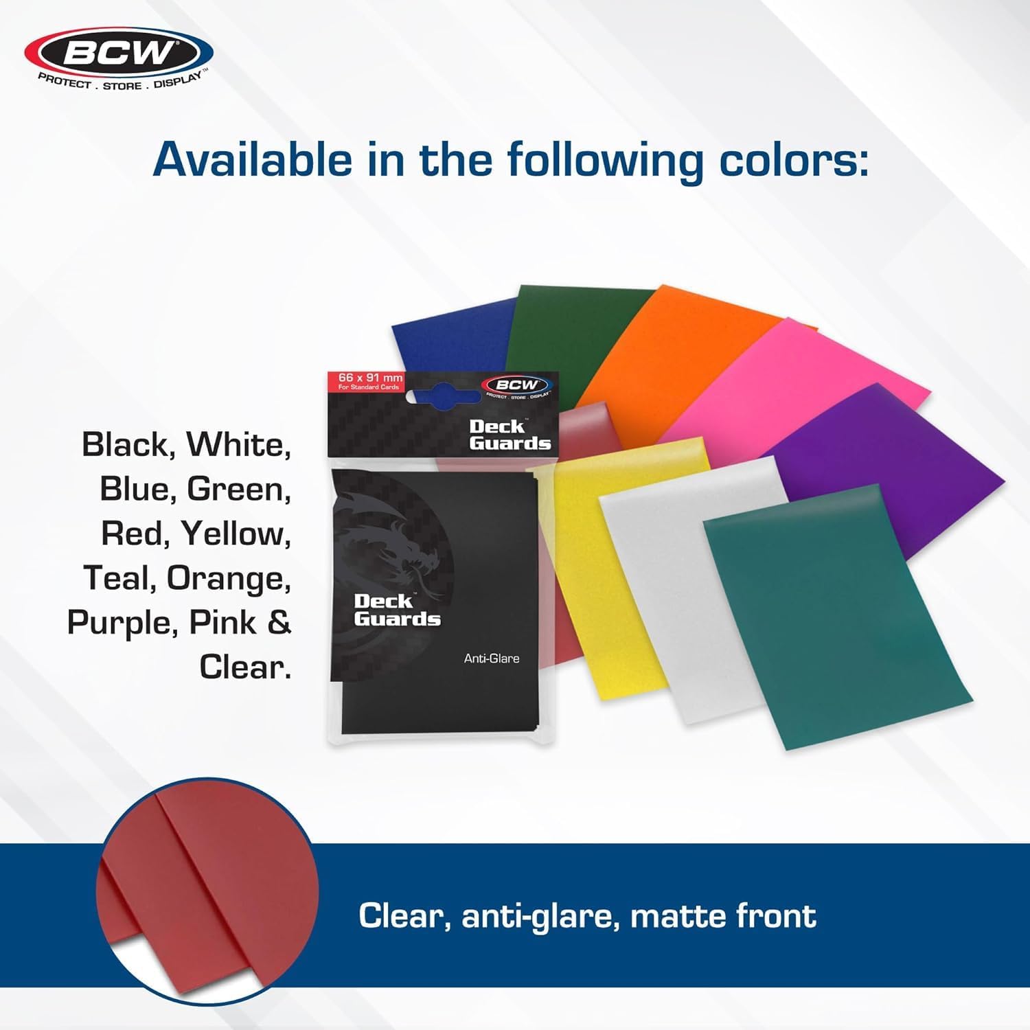 BCW Deck Guard - Double Matte - Orange (50 ct)