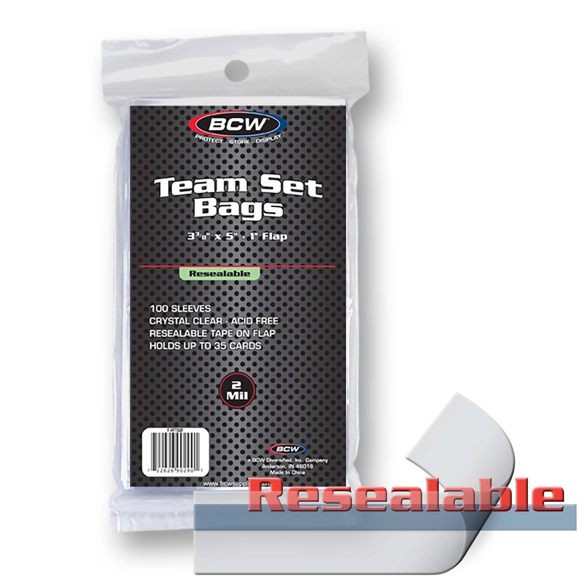 BCW Resealable Team Bags (100 count)