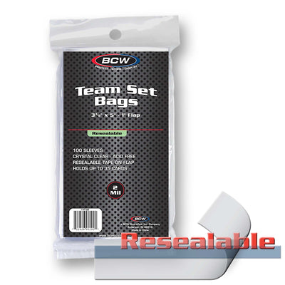 BCW Resealable Team Bags (100 count)