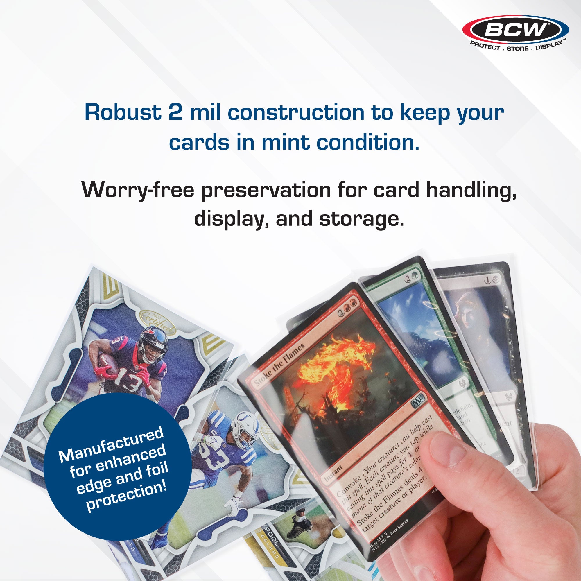 BCW Standard Card Sleeves - 500 Pack