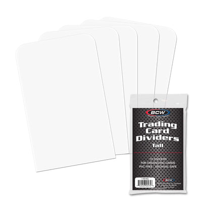 BCW Tall trading Card Dividers (10 ct)