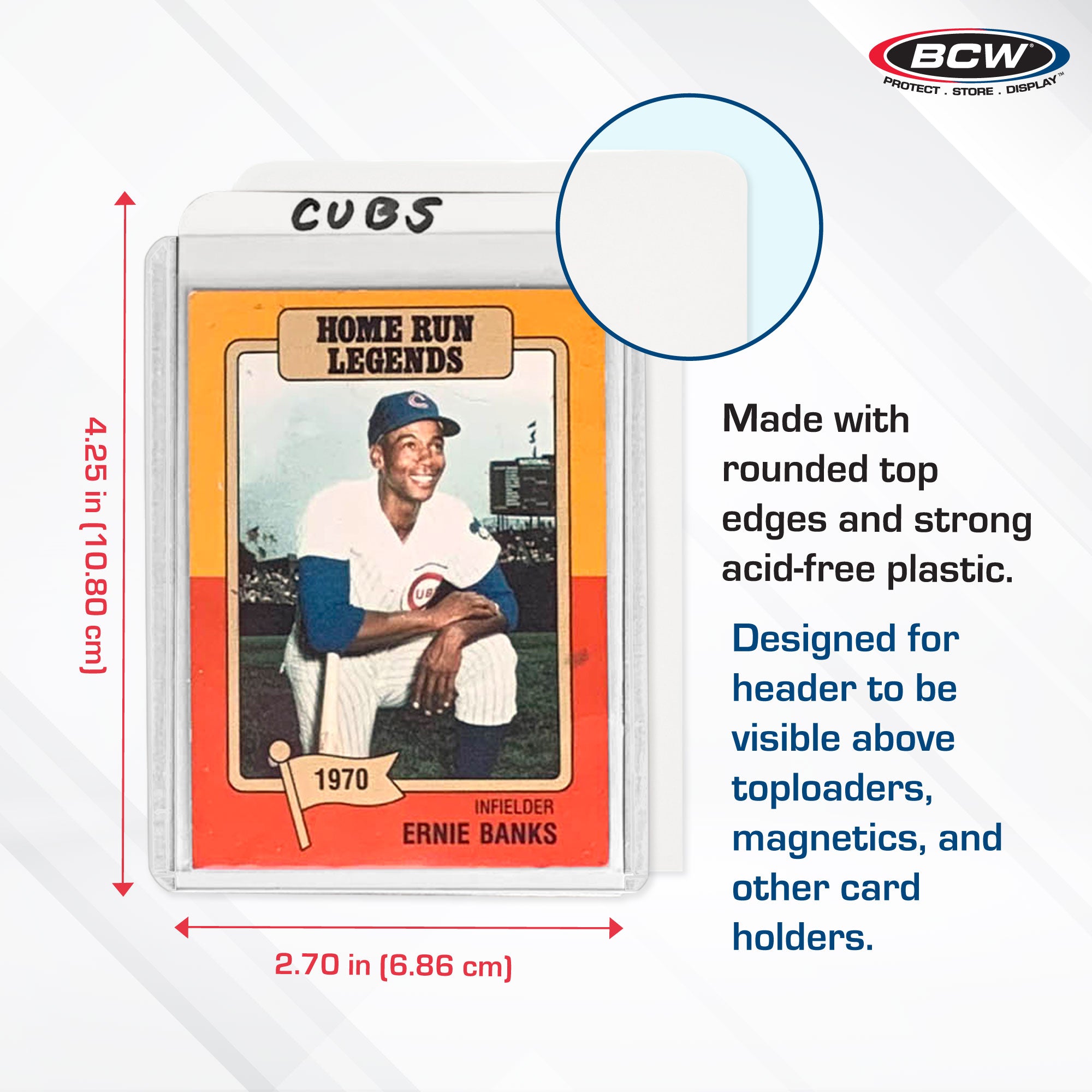 BCW Tall trading Card Dividers (10 ct)