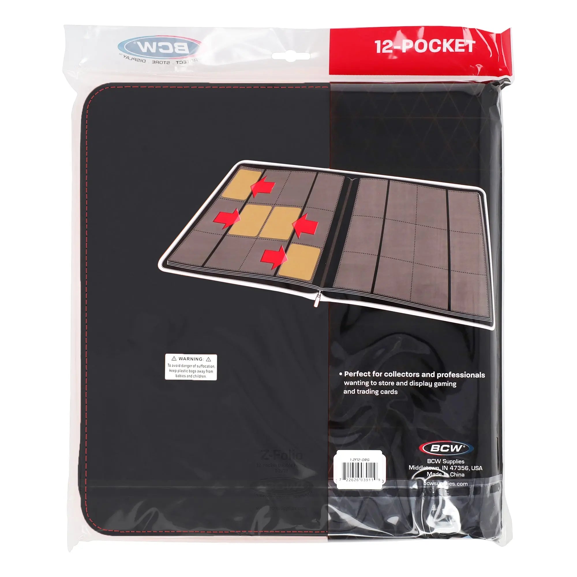 Z-Folio 12-Pocket LX Album - Black - K&N Gaming LLC