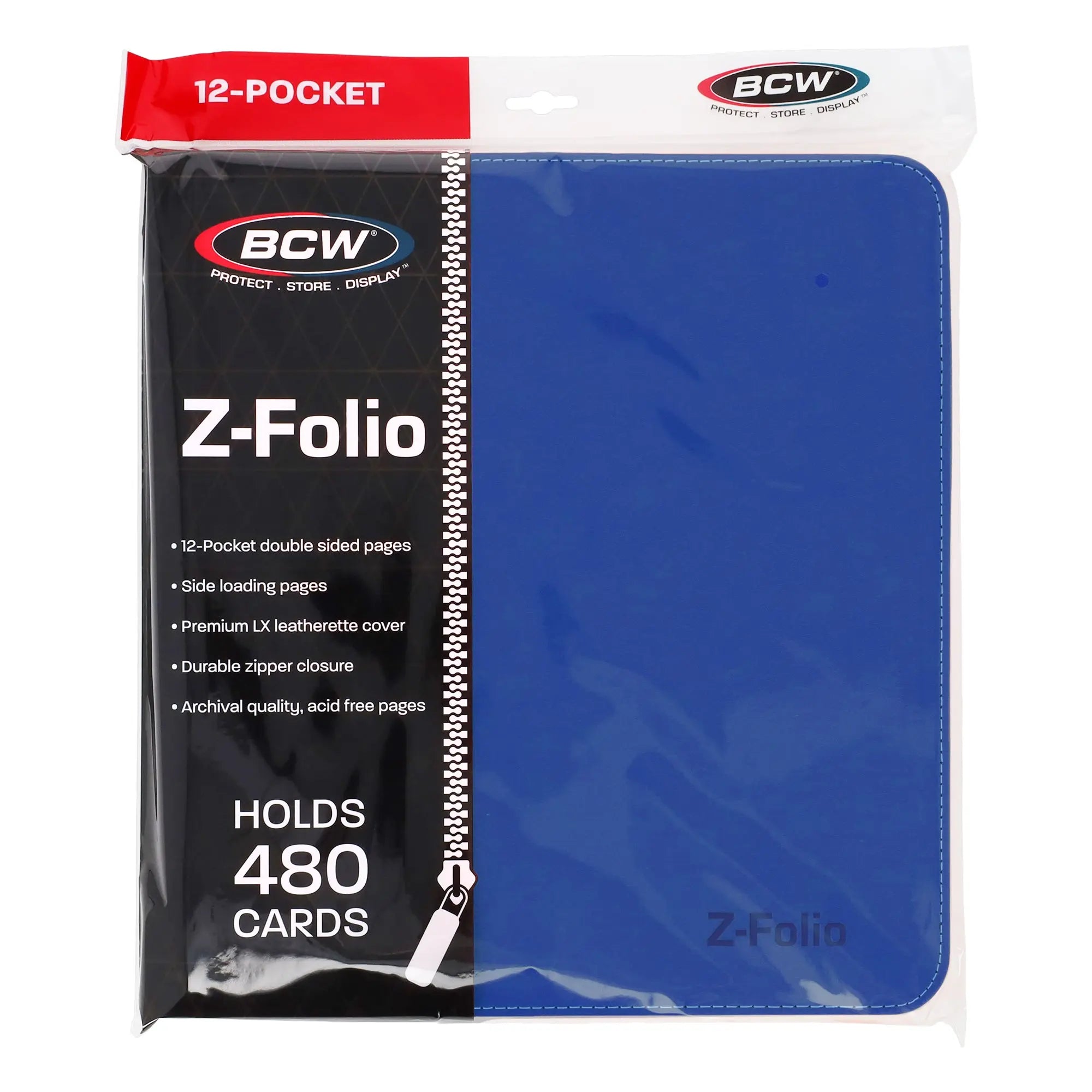 Z-Folio 12-Pocket LX Album - Blue - K&N Gaming LLC