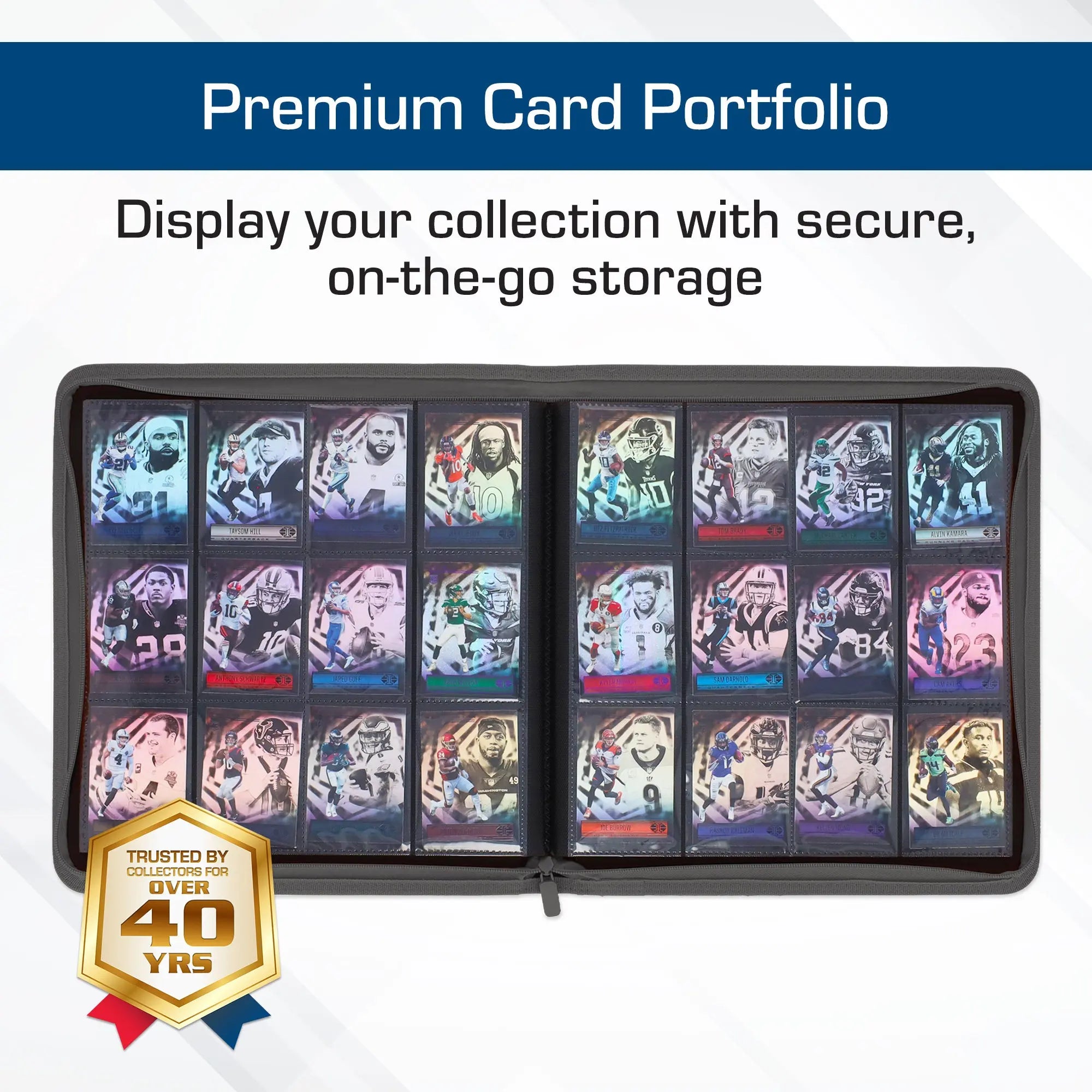 Z-Folio 12-Pocket LX Album - Gray - K&N Gaming LLC
