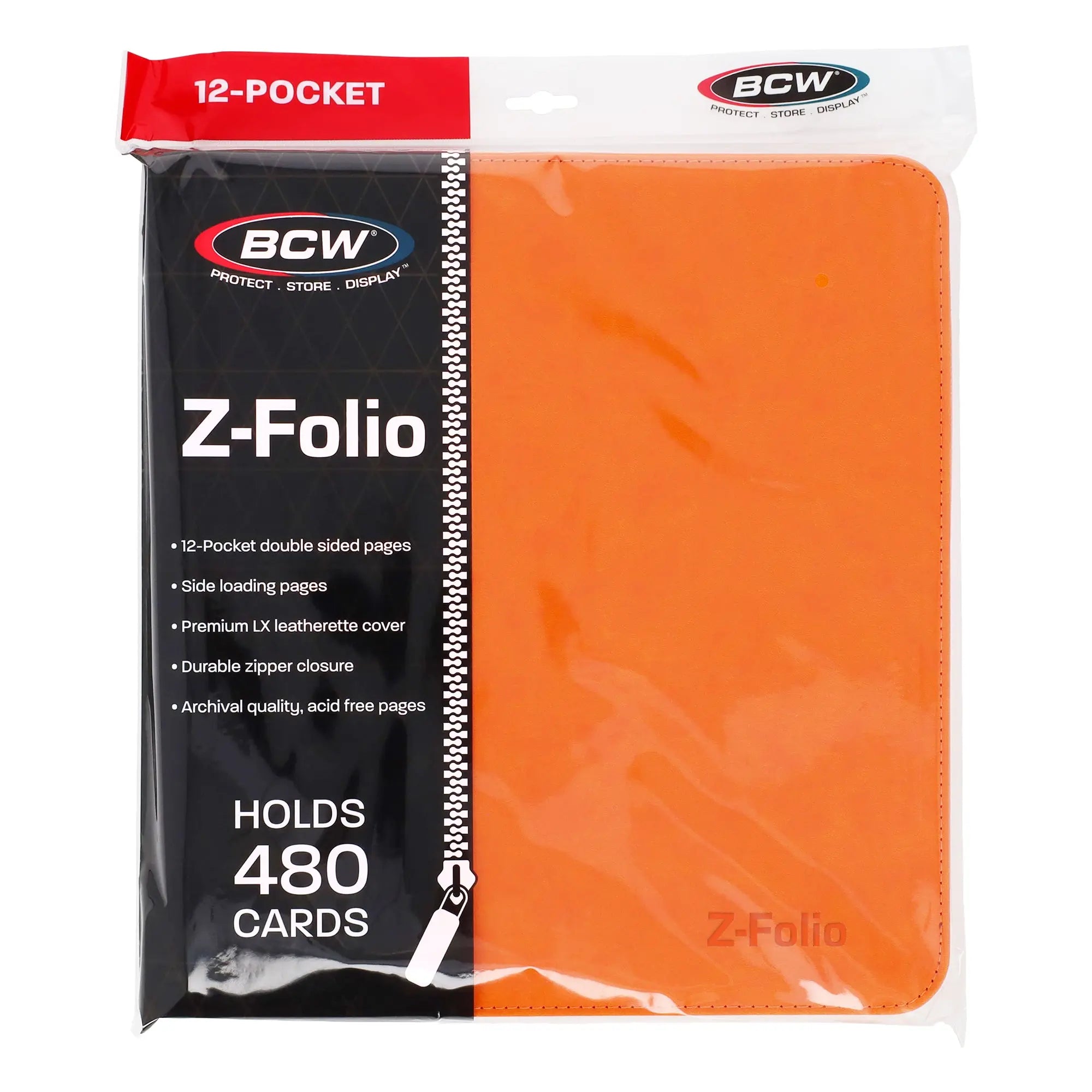 Z-Folio 12-Pocket LX Album - Orange - K&N Gaming LLC