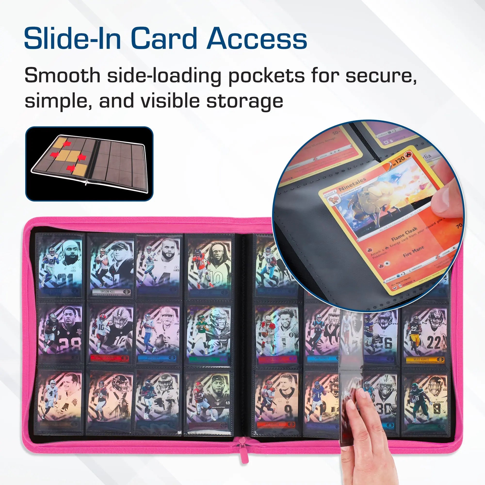 Z-Folio 12-Pocket LX Album - Pink - K&N Gaming LLC