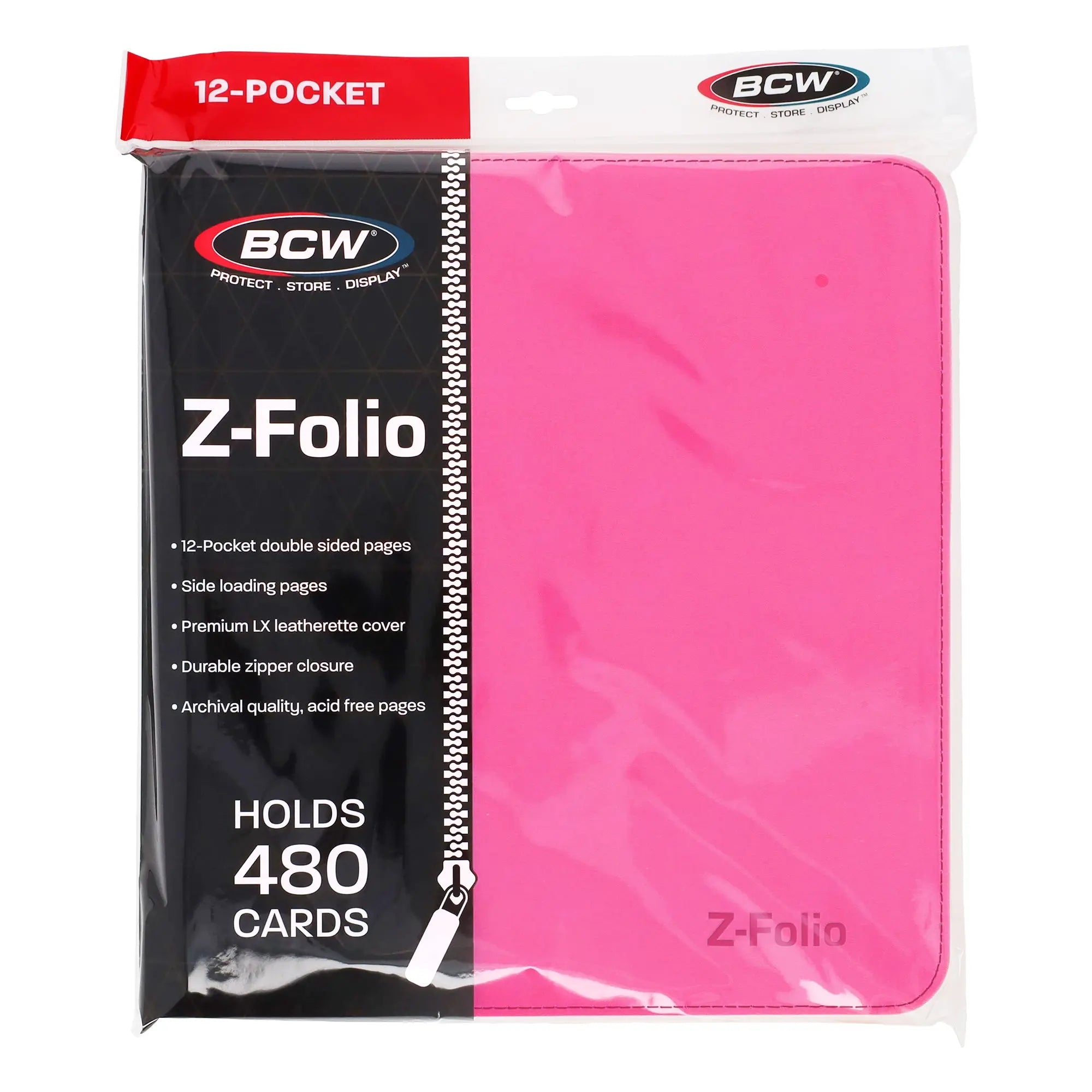 Z-Folio 12-Pocket LX Album - Pink - K&N Gaming LLC