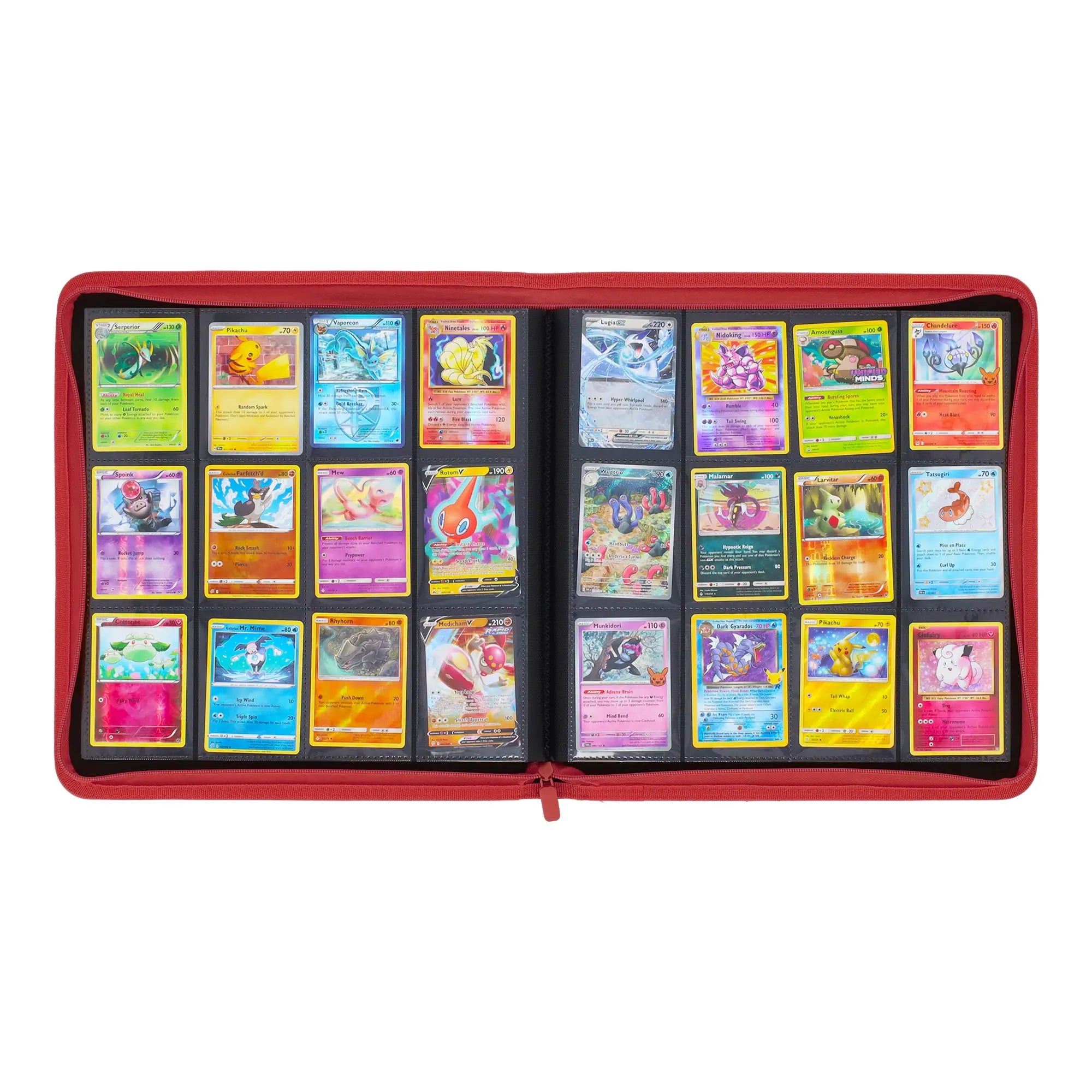 Z-Folio 12-Pocket LX Album - Red - K&N Gaming LLC