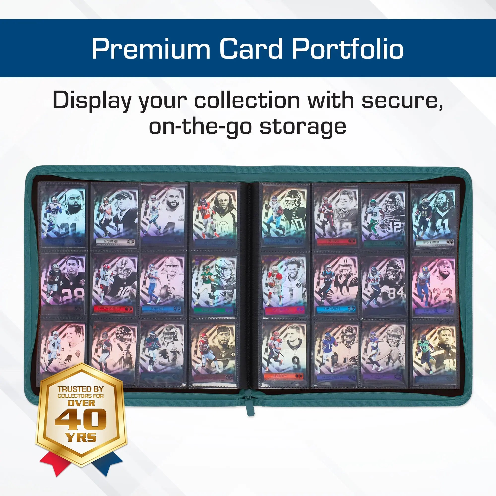 Z-Folio 12-Pocket LX Album - Teal - K&N Gaming LLC