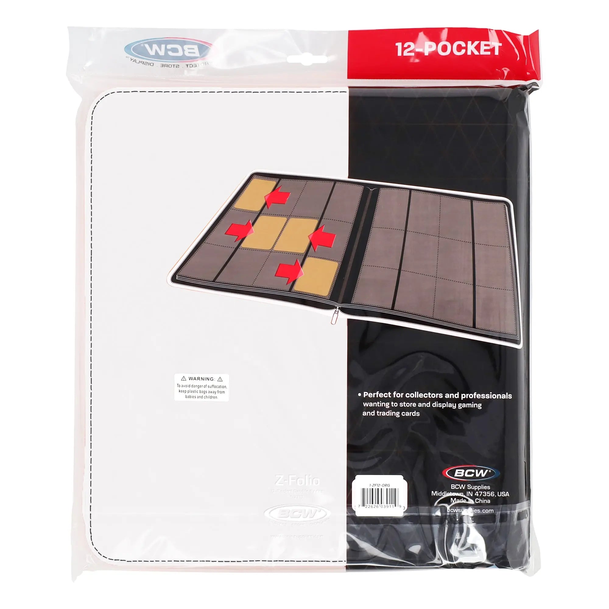 Z-Folio 12-Pocket LX Album - White - K&N Gaming LLC