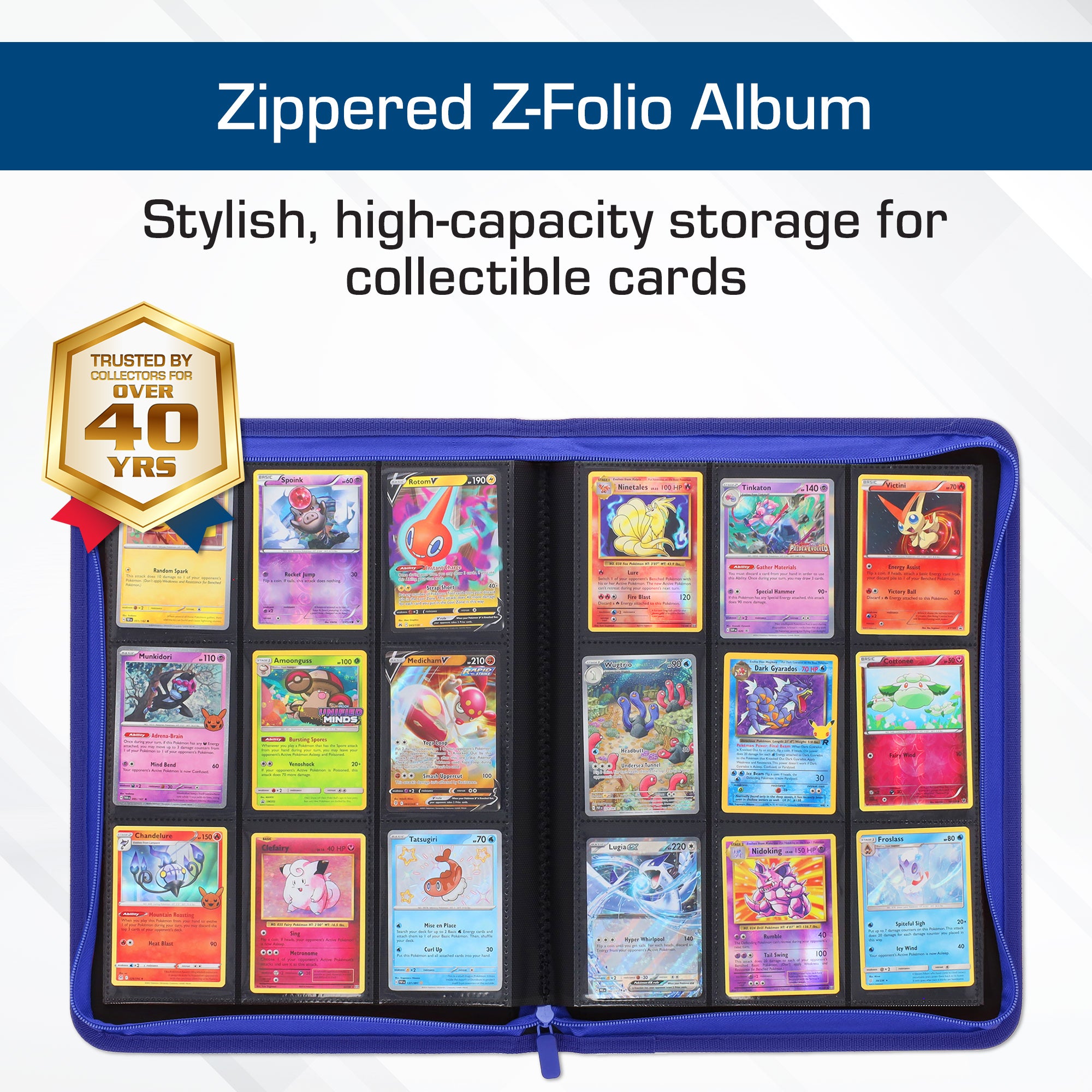 Z-Folio 9-Pocket Album - Blue