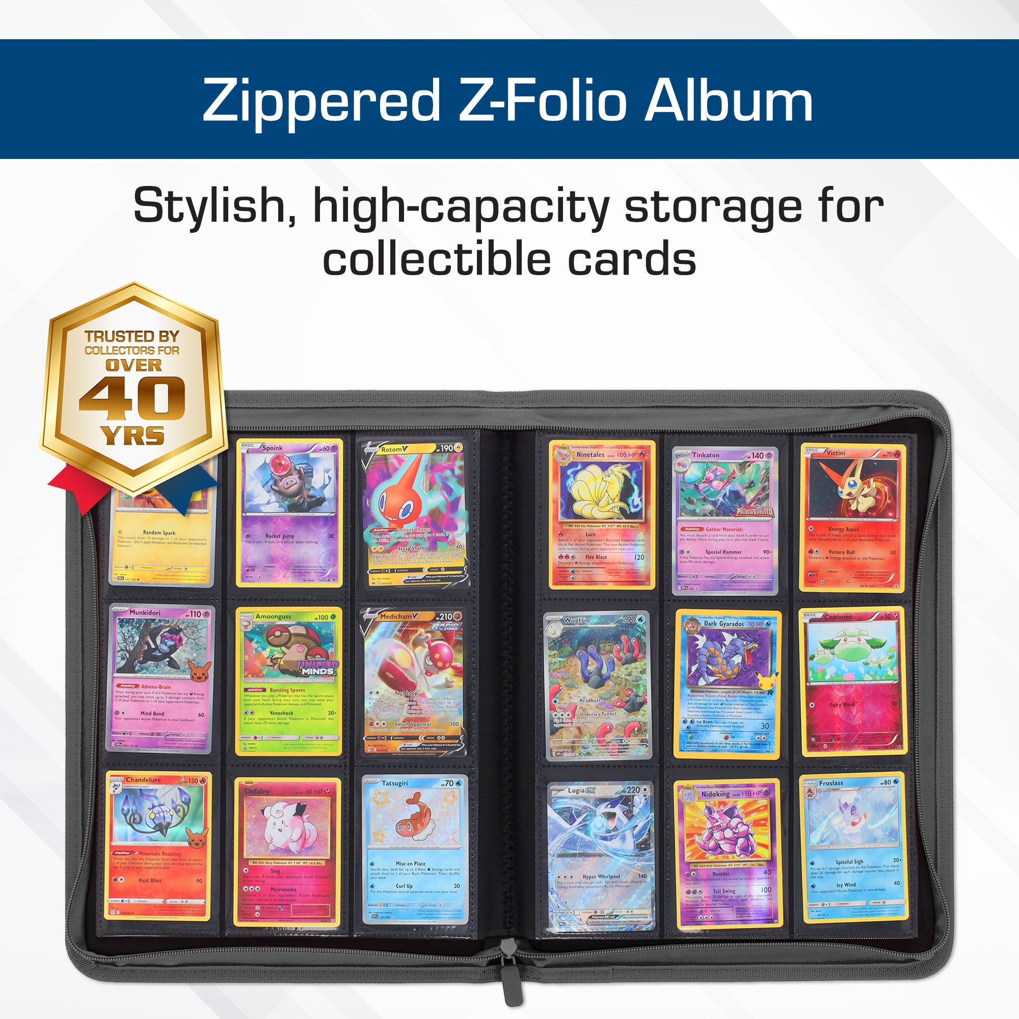 Z-Folio 9-Pocket Album - Gray