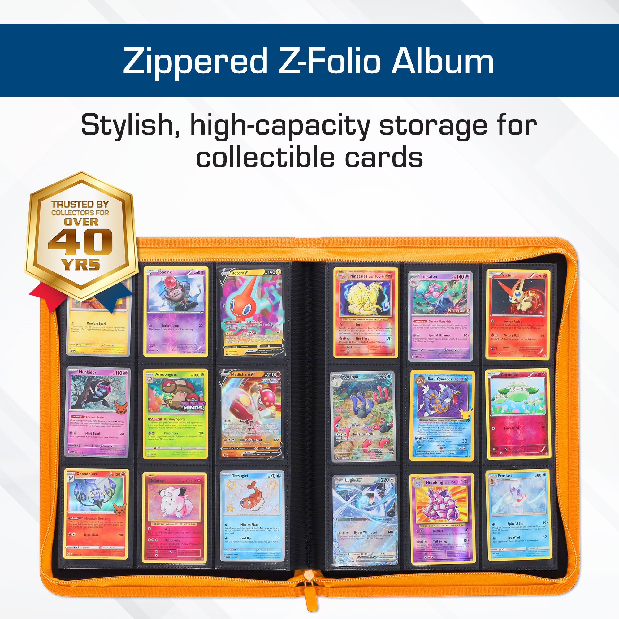 Z-Folio 9-Pocket Album - Orange
