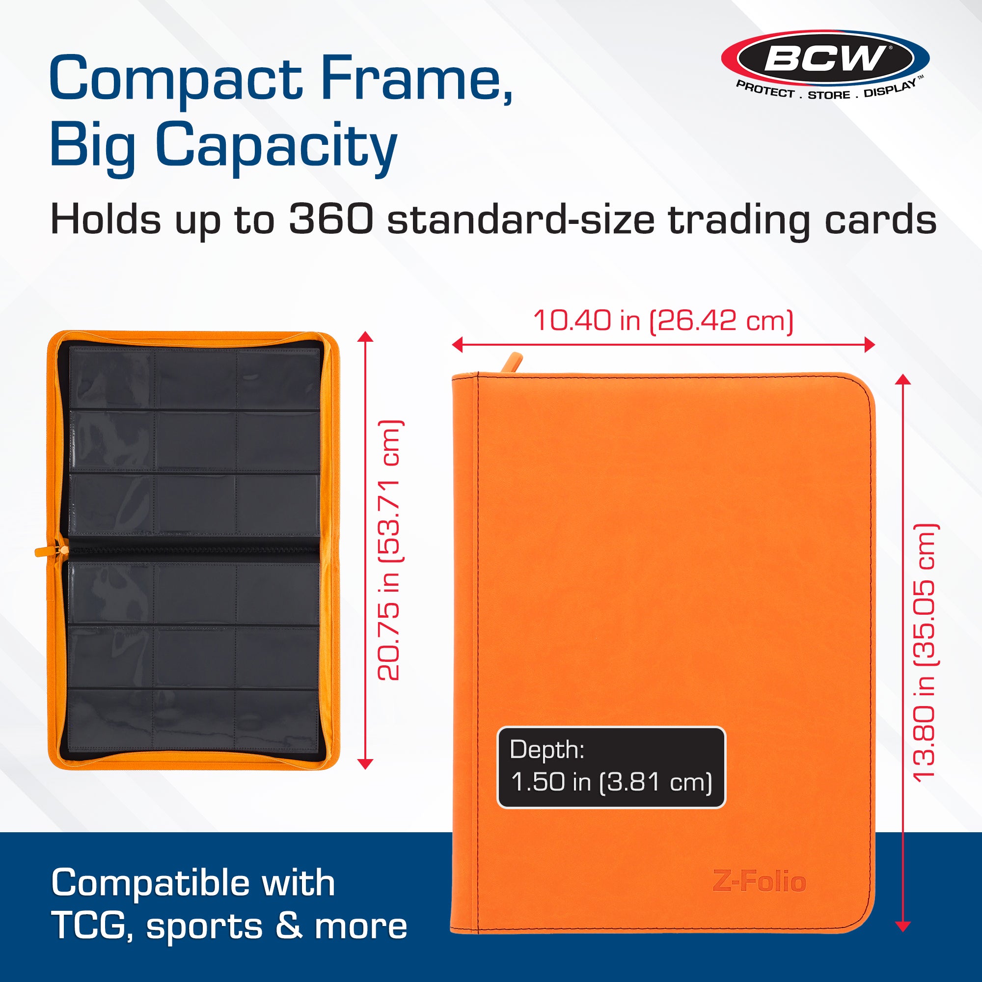 Z-Folio 9-Pocket Album - Orange