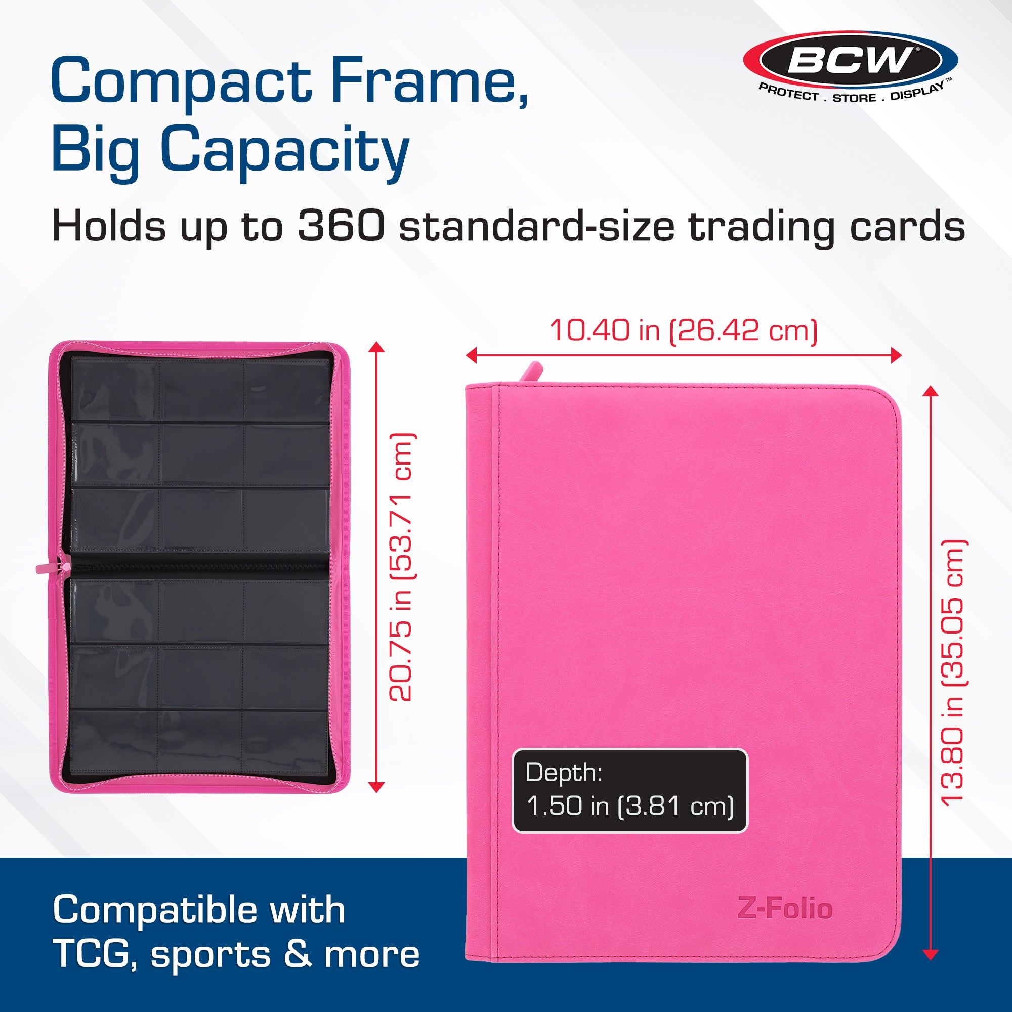 Z-Folio 9-Pocket Album - Pink