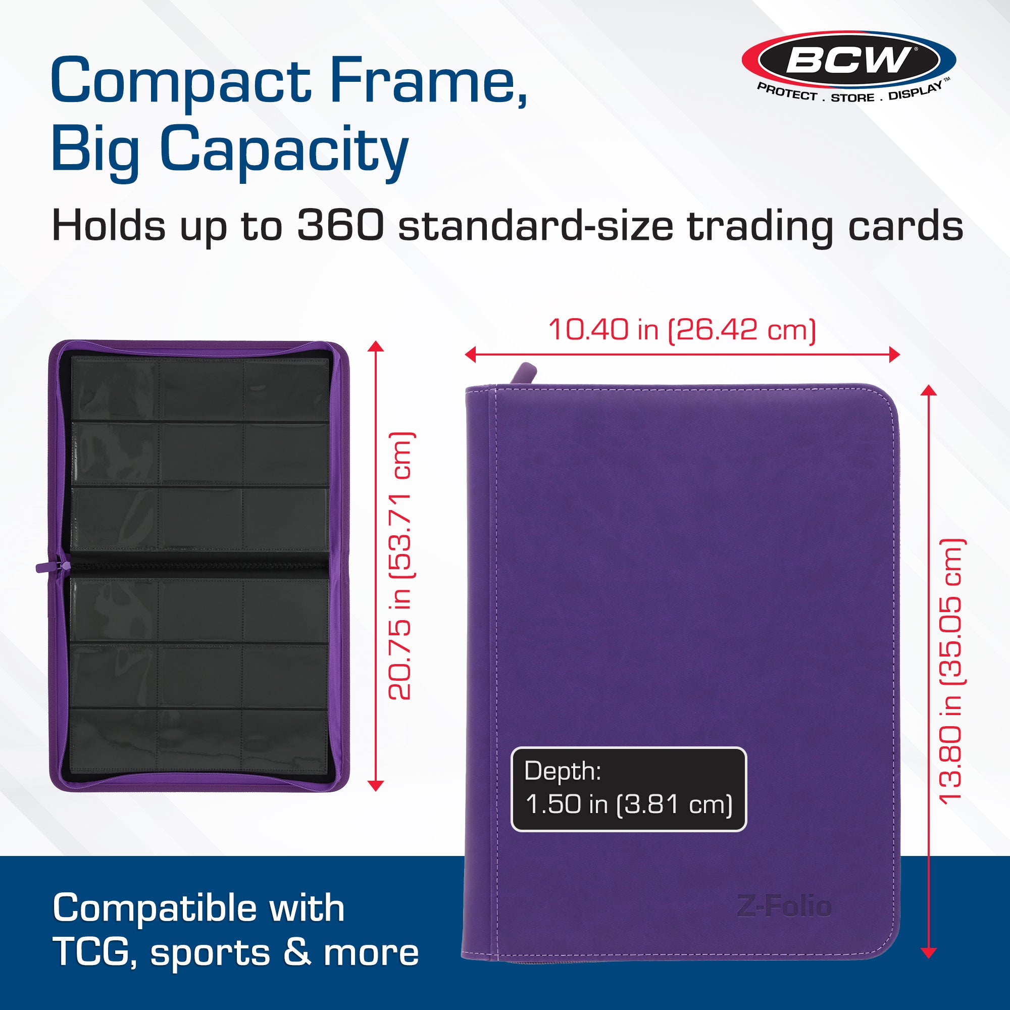 Z-Folio 9-Pocket Album - Purple