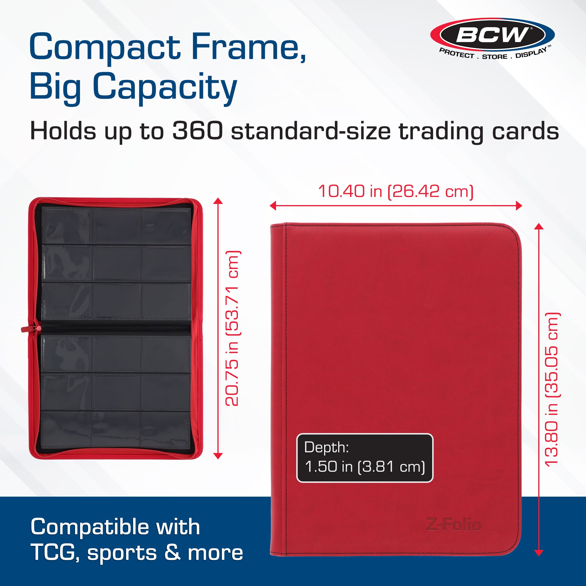 Z-Folio 9-Pocket Album - Red