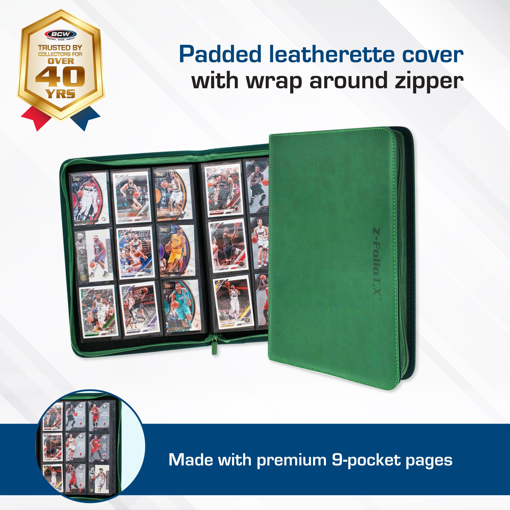 Z-Folio 9-Pocket Album - Green